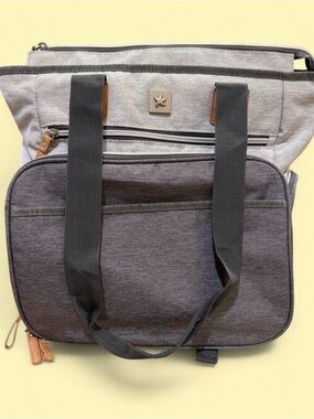 Bananafish Breast Pump Bag/Diaper Bag with Lots of Pockets
